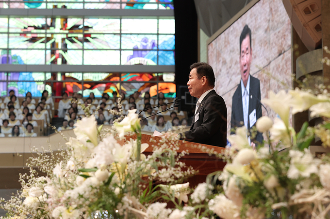 김진표 국회의장은 '2024 부활절 연합예배'에 참석했다<br>
<br>
국회제공