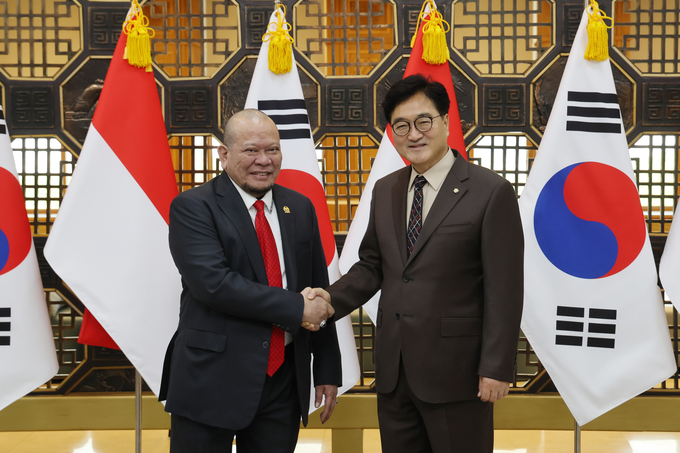 우원식 의장, 라 냘라 인도네시아 상원의장과 회담 <br>
<br>
국회제공