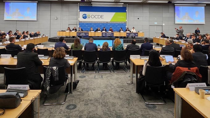 현지시간 5일(수)부터 7일(금)까지 사흘간 프랑스 파리 경제협력개발기구(OECD) 본부에서 「2025 OECD 글로벌 의회네트워크(GPN) 회의」가 진행 중인 모습.<br>
<br>
국회제공